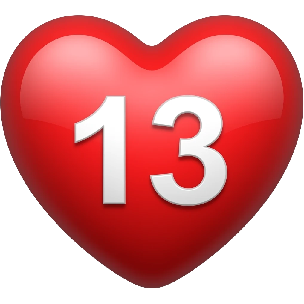heart 13 emoji