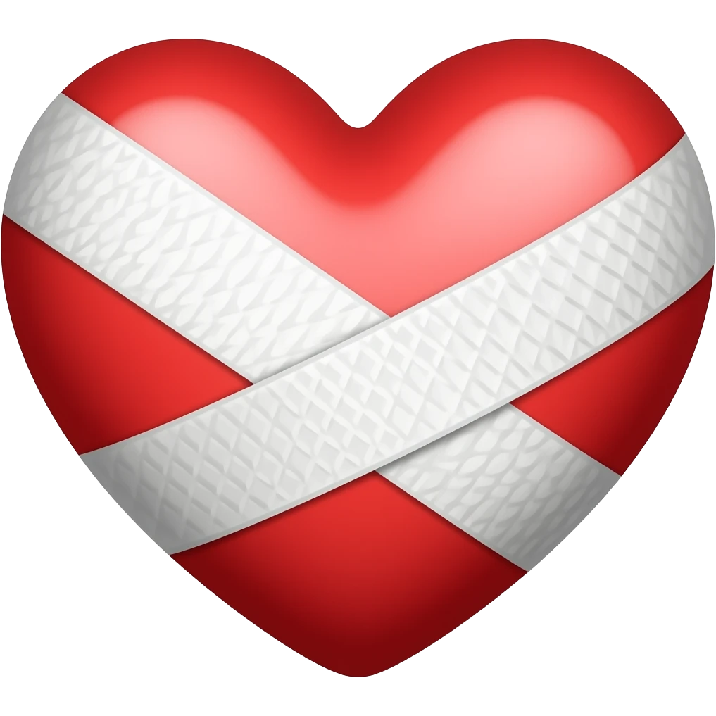 Heart with bandage emoji