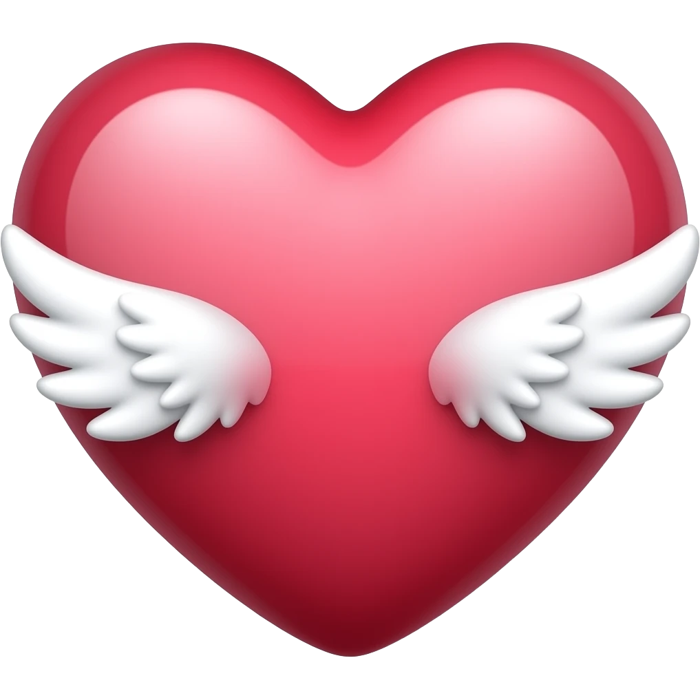 corazón con alas emoji