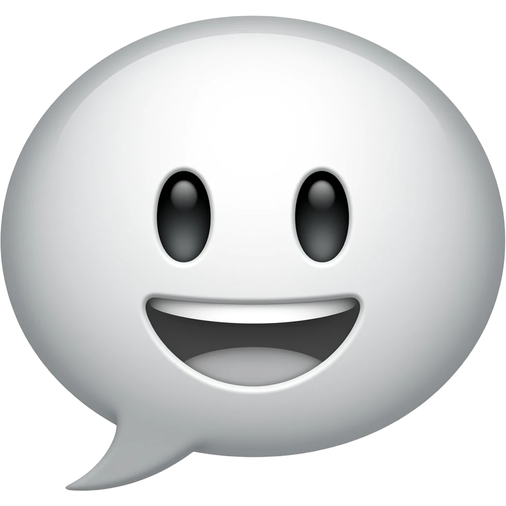 Speak bubble with face emoji