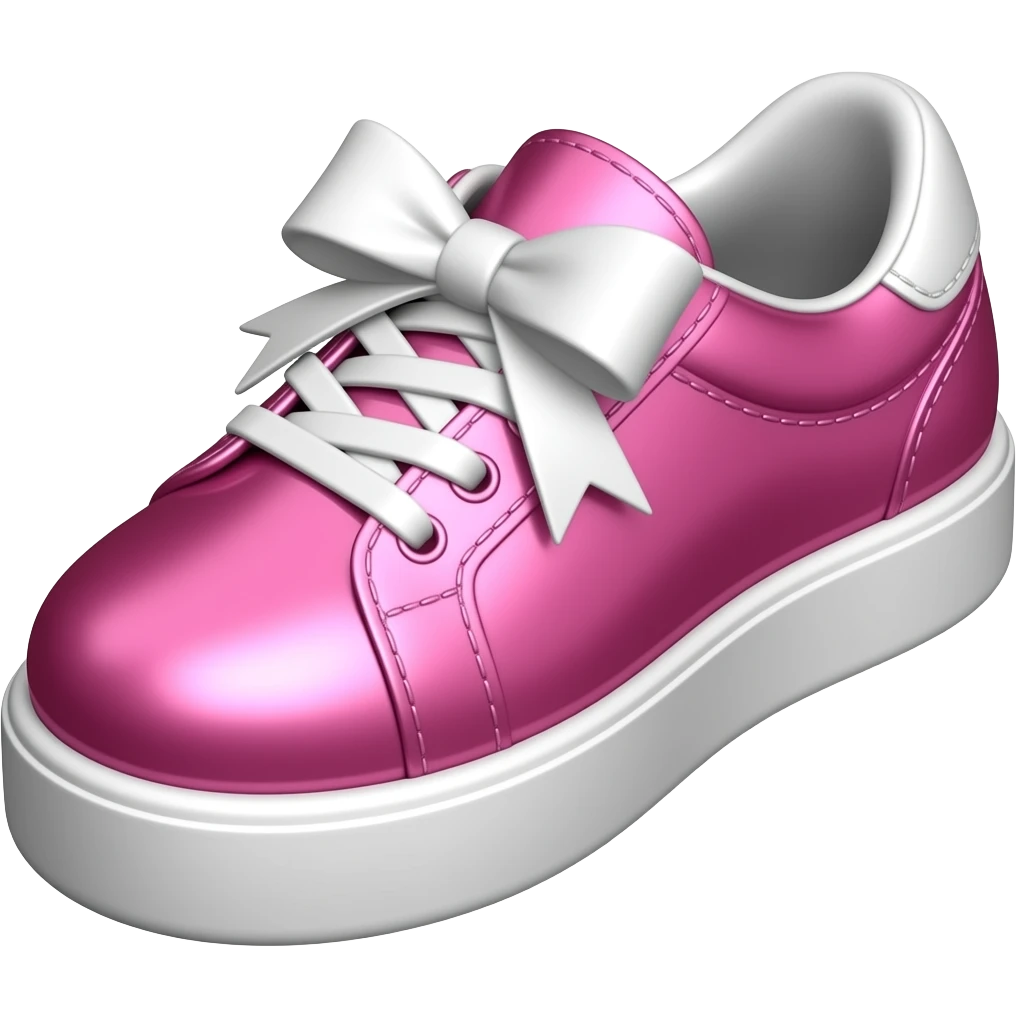 pink bow sneaker emoji