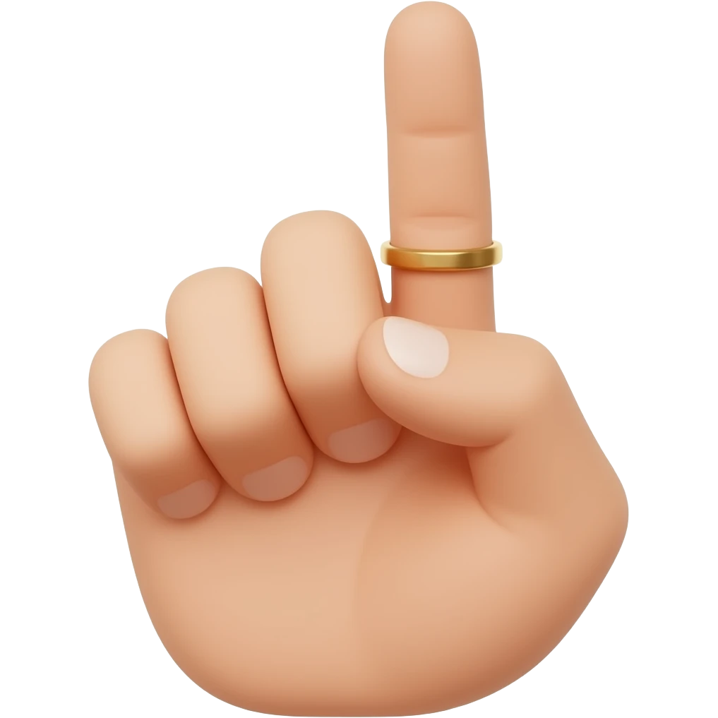 Hand emoji with ring finger folded emoji