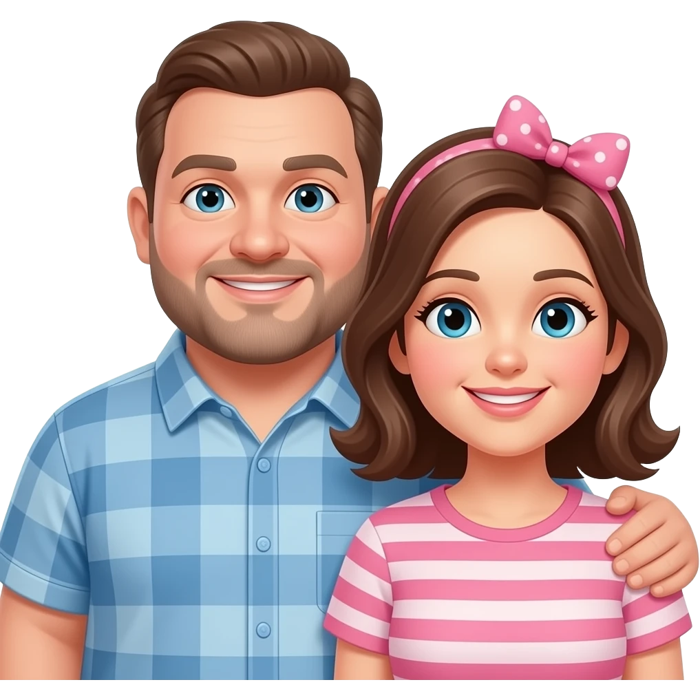 Fat couple male female emoji