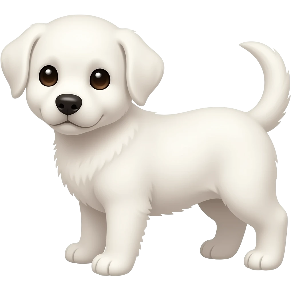 Beyaz yavru köpek emoji