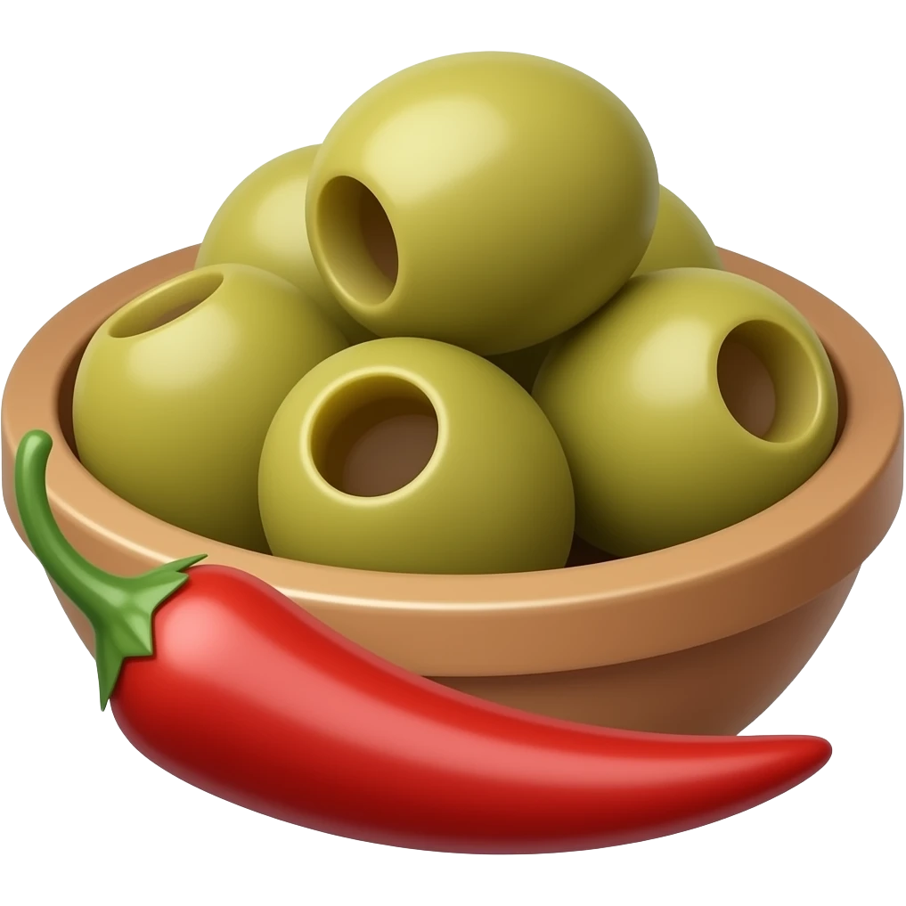 перец чили и оливки emoji