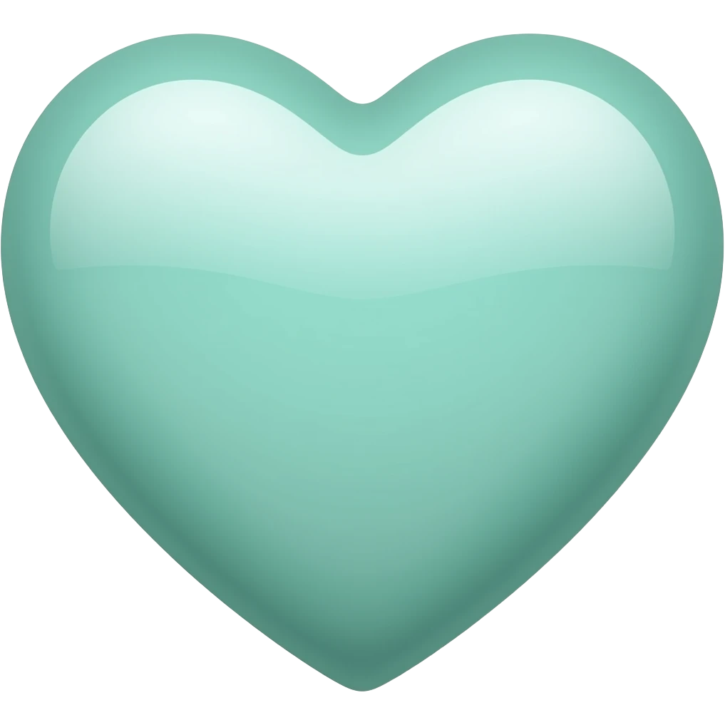 mint heart emoji