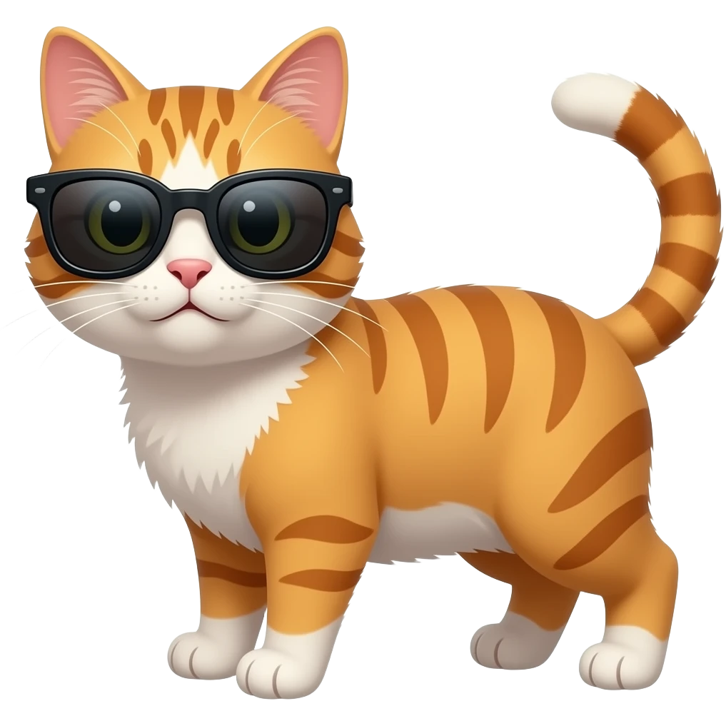 a cat with sunglasses emoji