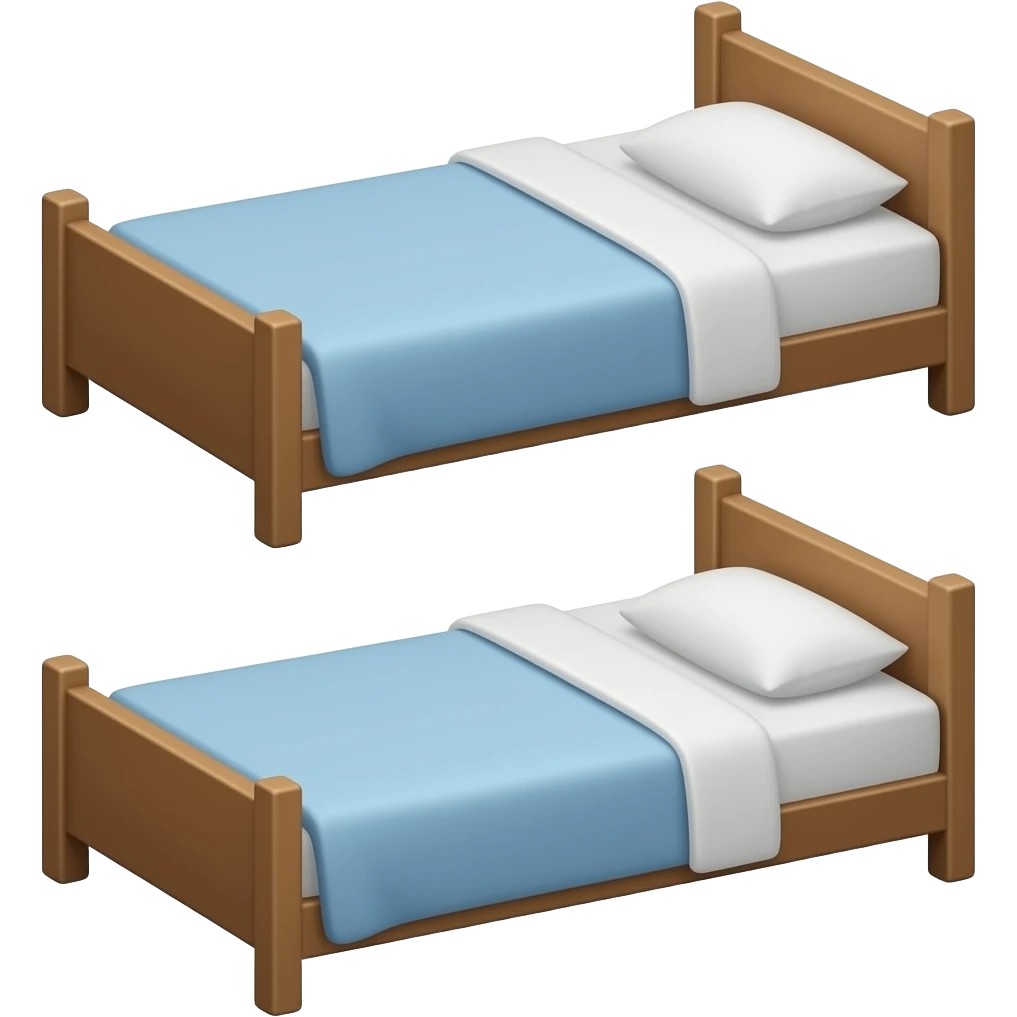 TWO SINGLE BED emoji