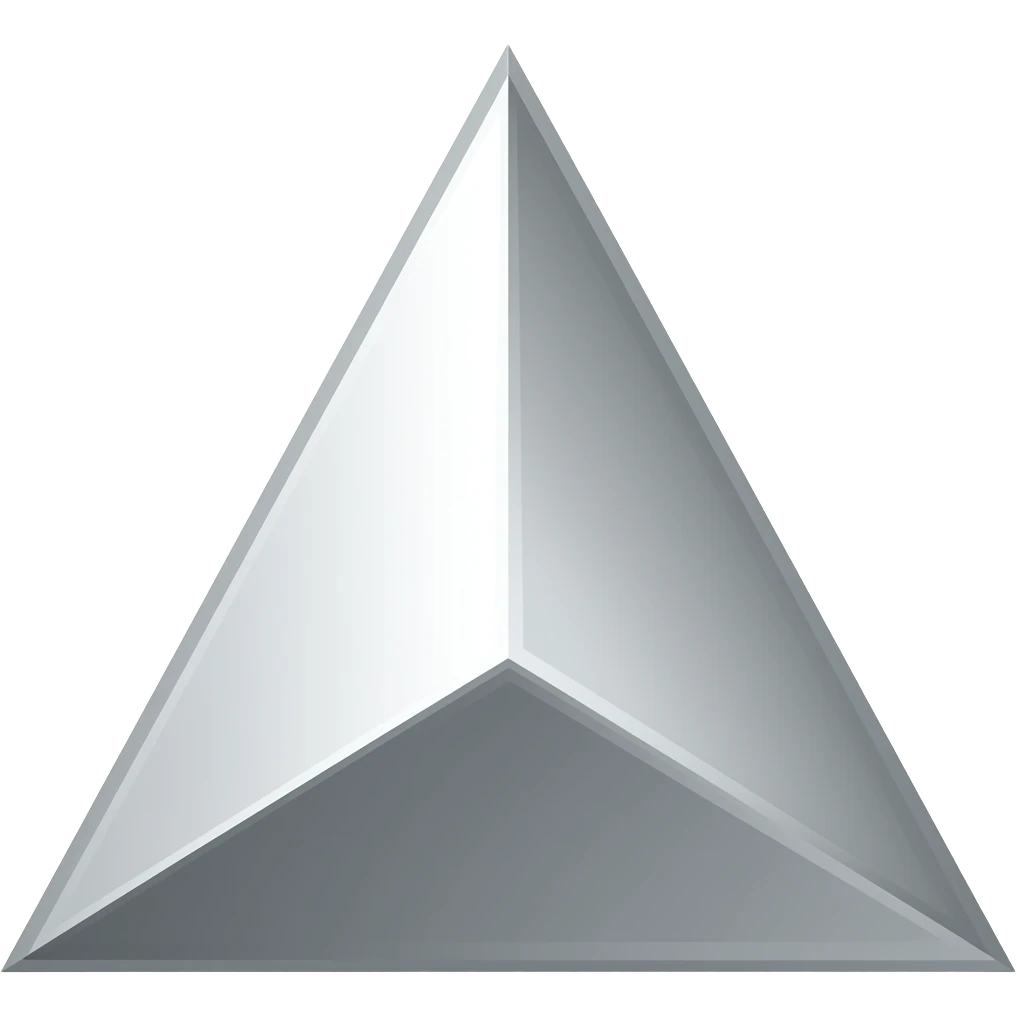 silver triangle emoji