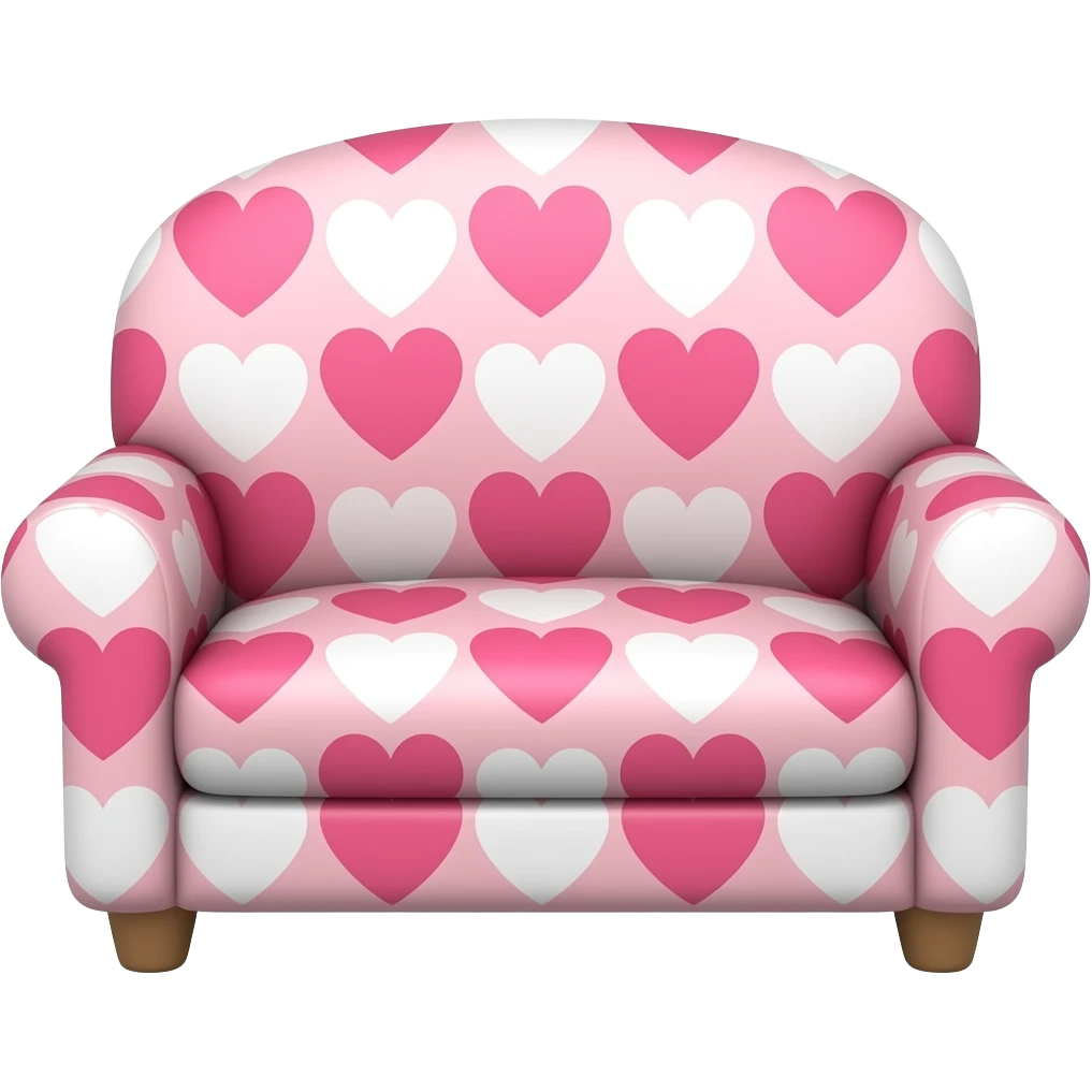 heart pattern sofa emoji