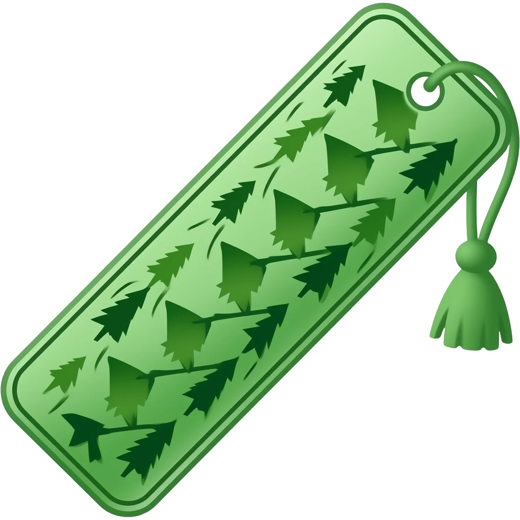 forest green bookmark emoji