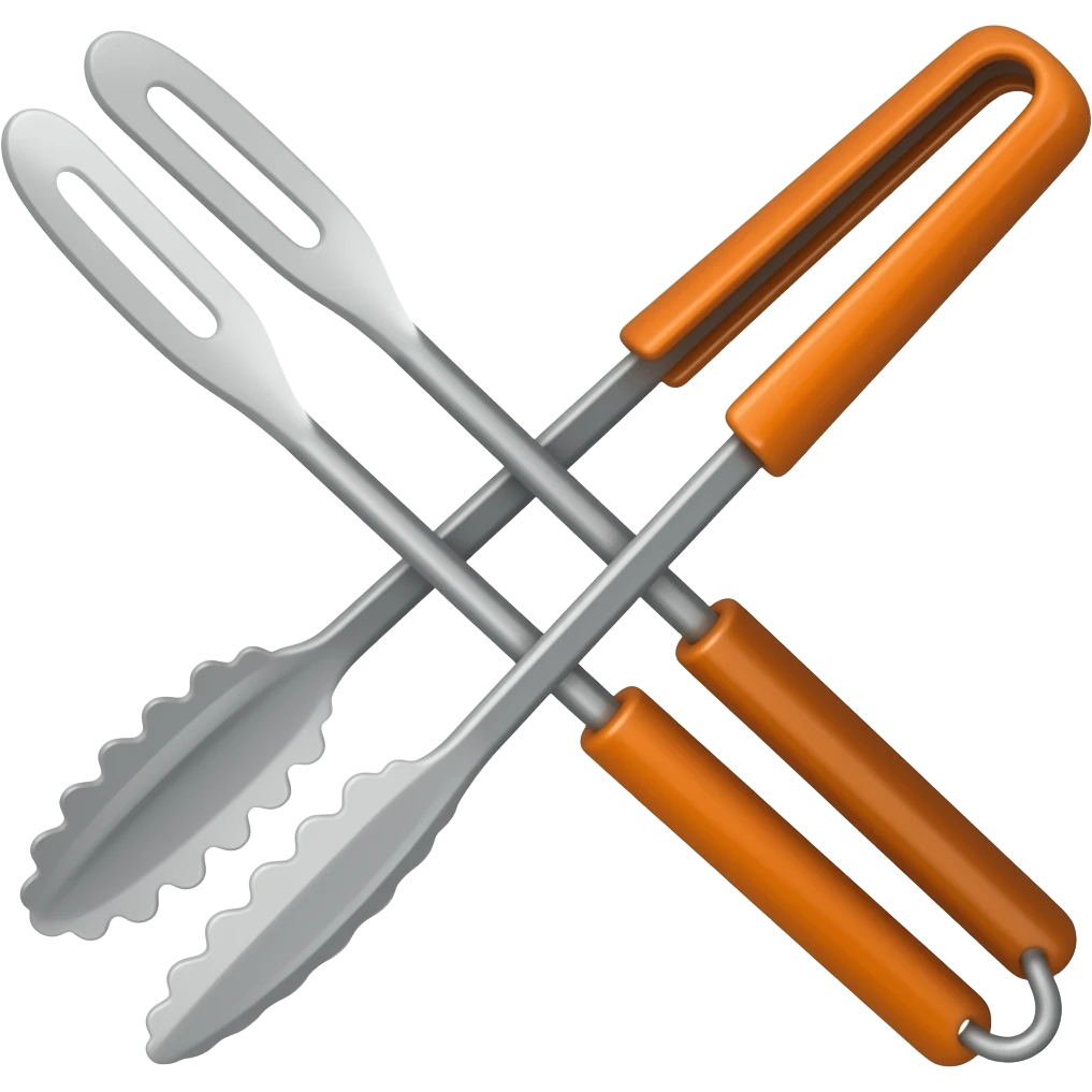 bbq tongs emoji