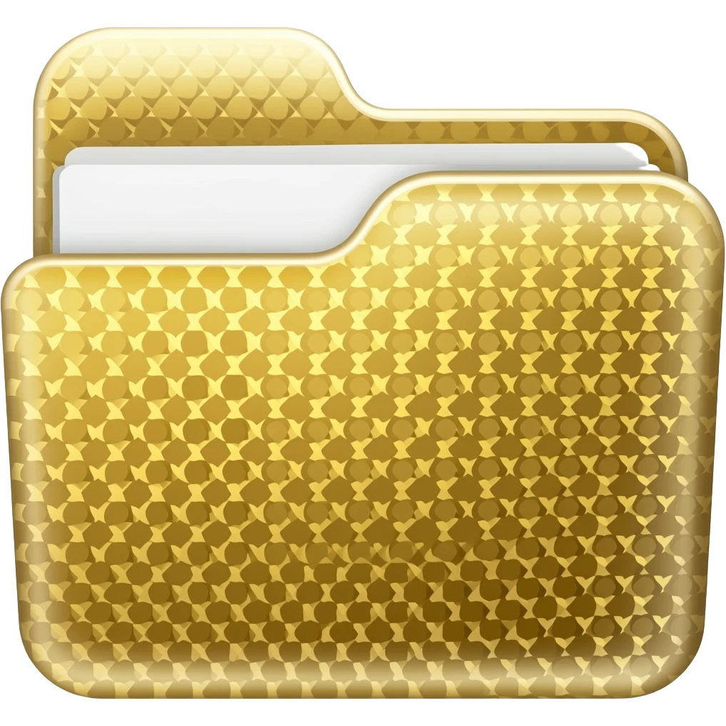 glamourous folder emoji