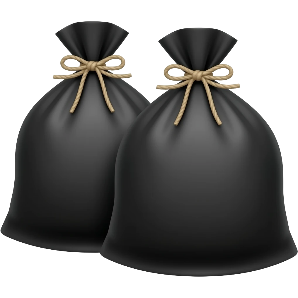 Bolsas negras emoji