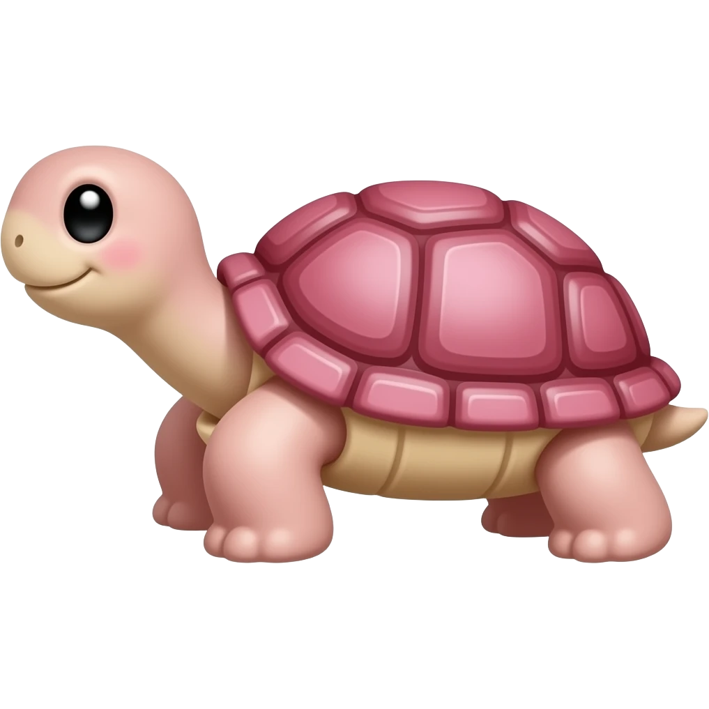Tortue rose emoji