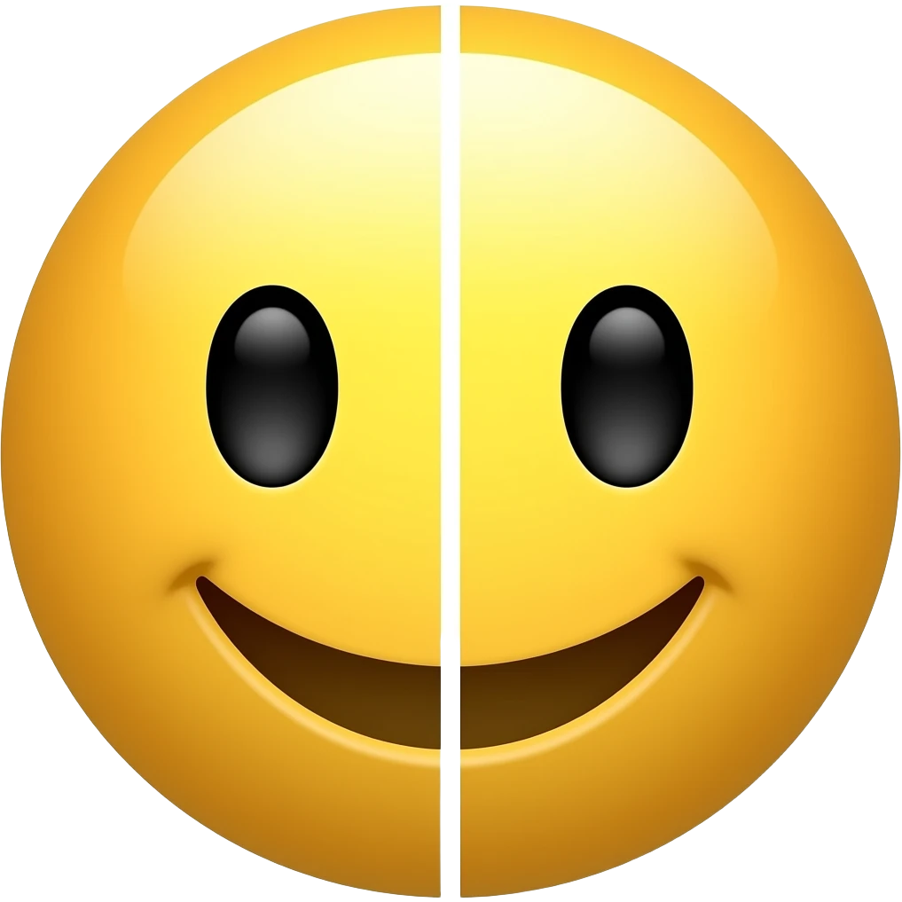 Split emoji emoji