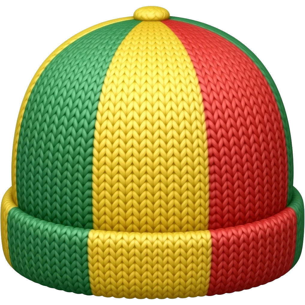 A rastafari hat emoji