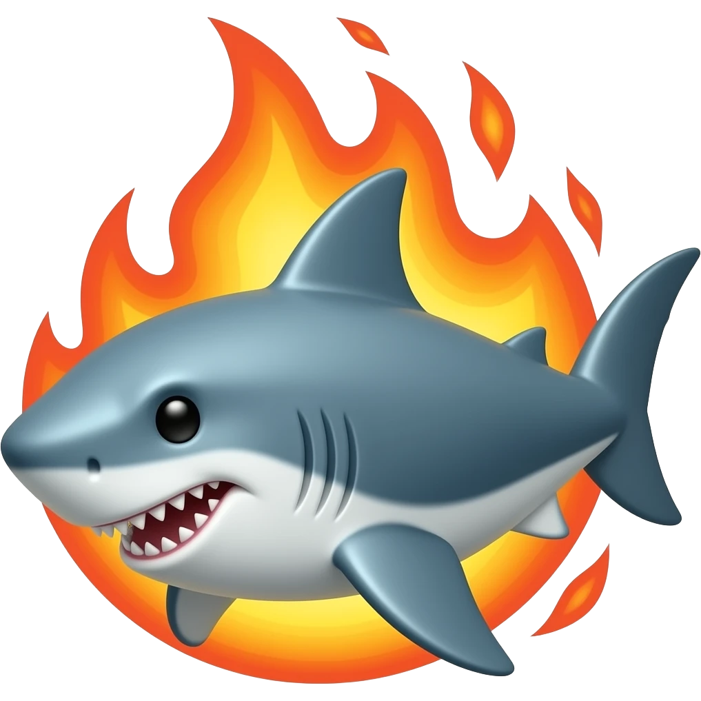 🔥+🦈= emoji