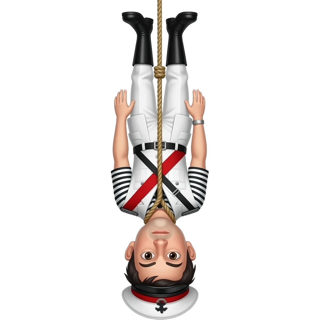 fascista appeso a testa in giu emoji