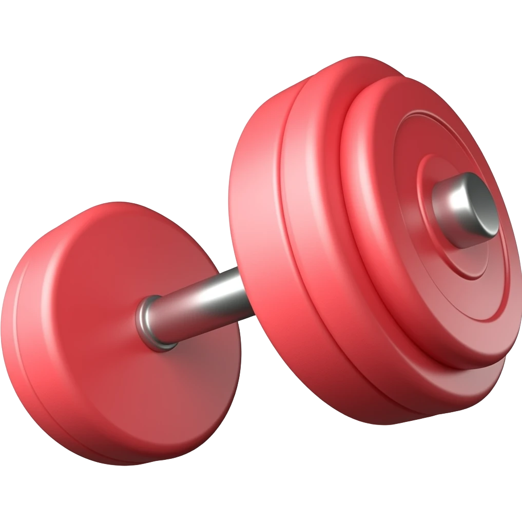 red dumbbell emoji