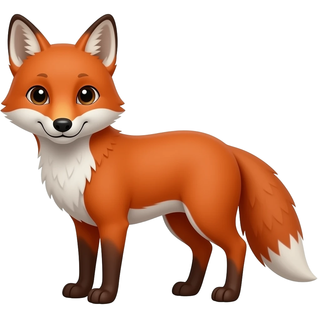 A red fox emoji