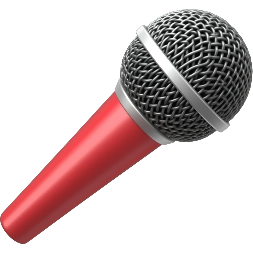 red microphone emoji