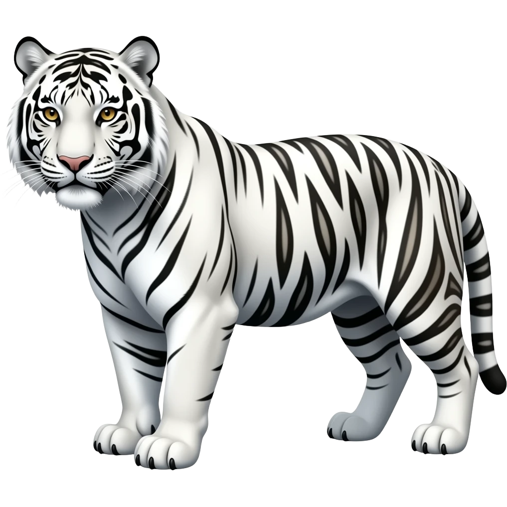 tiger whte emoji