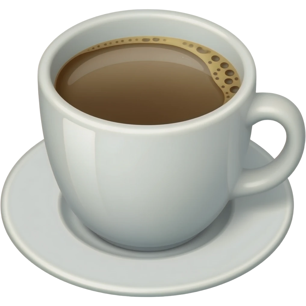 white combined with coffee emoji white background emoji
