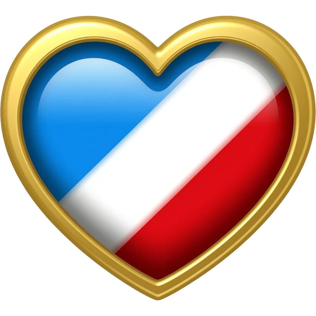 Eurovision heart France emoji