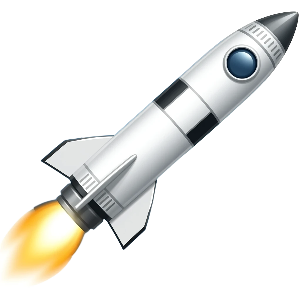Apollo 13 rocket in 1978 emoji