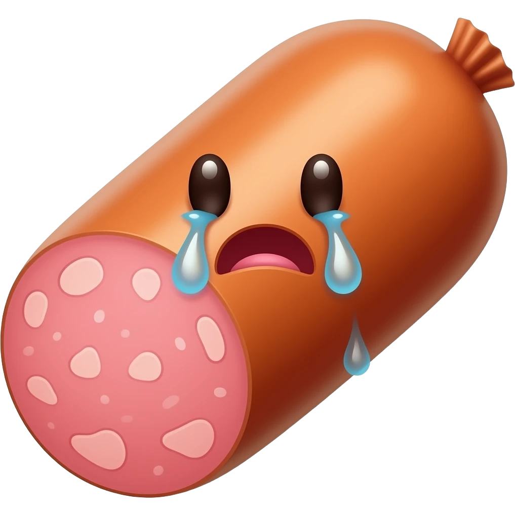 saucisson qui pleure emoji
