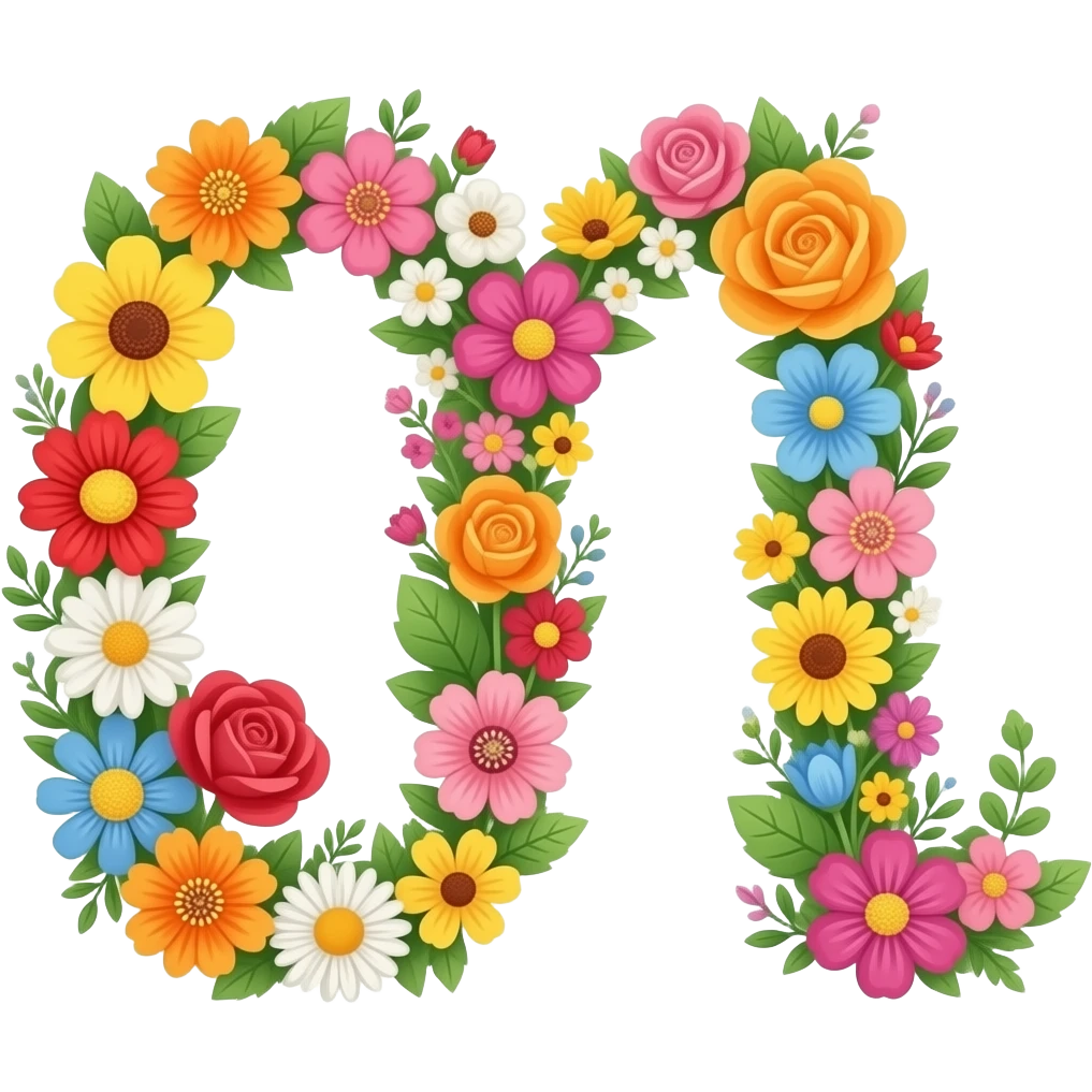 ALPHABET FLEUR emoji