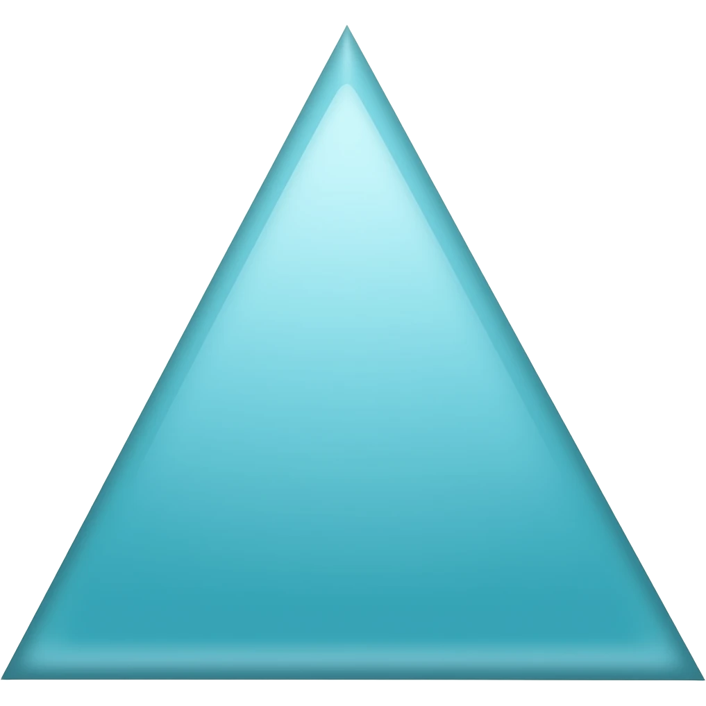 Teal triangle emoji