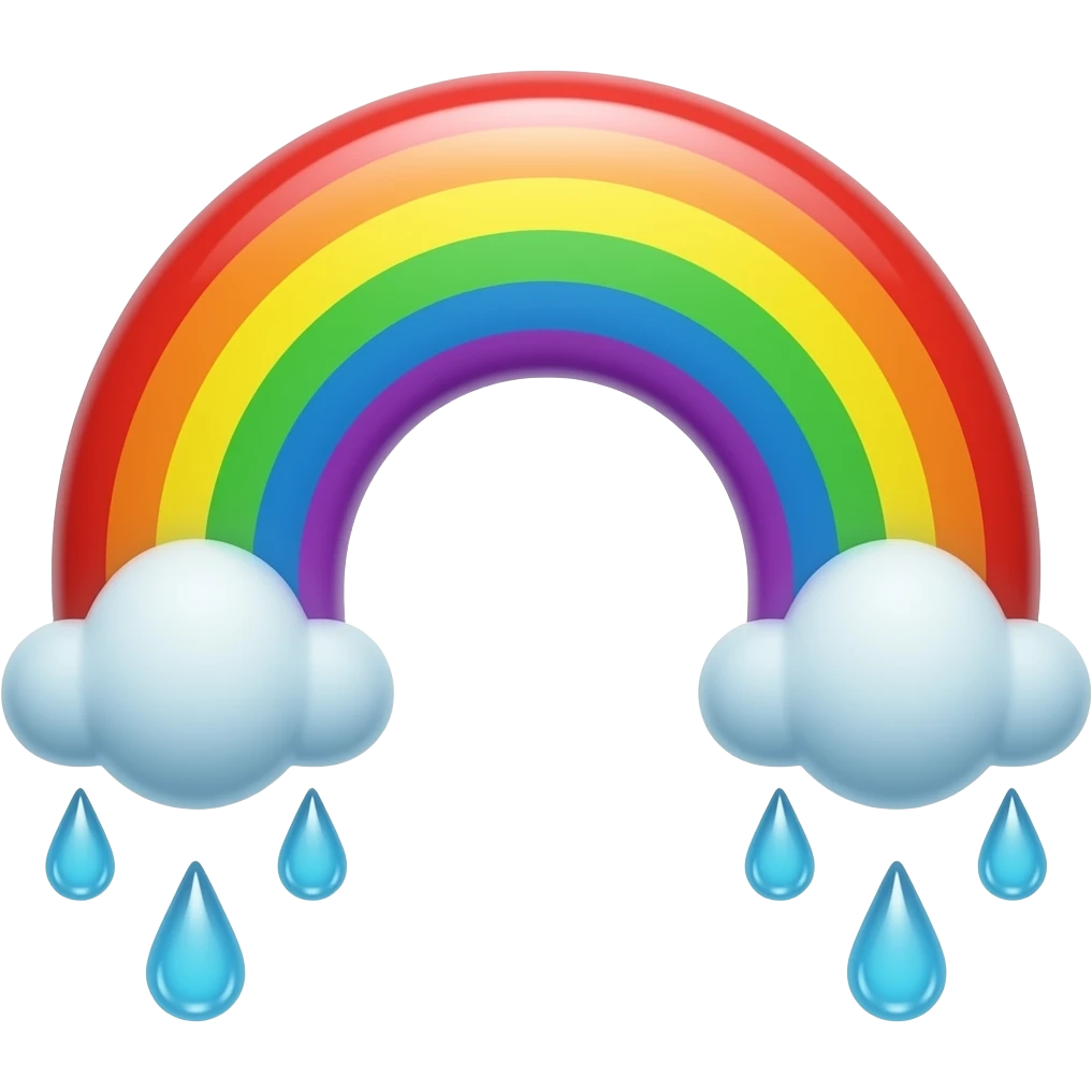 crying rainbow tearss emoji