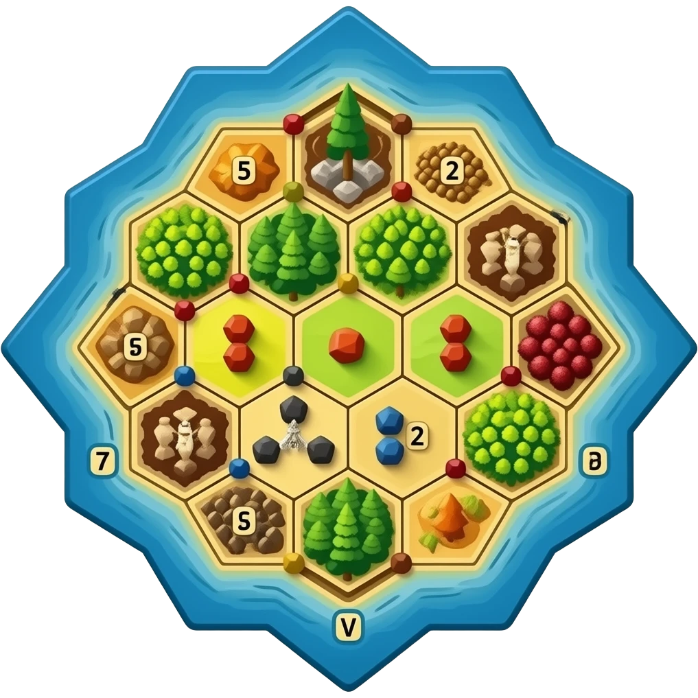 Settlers of Catan board game emoji
