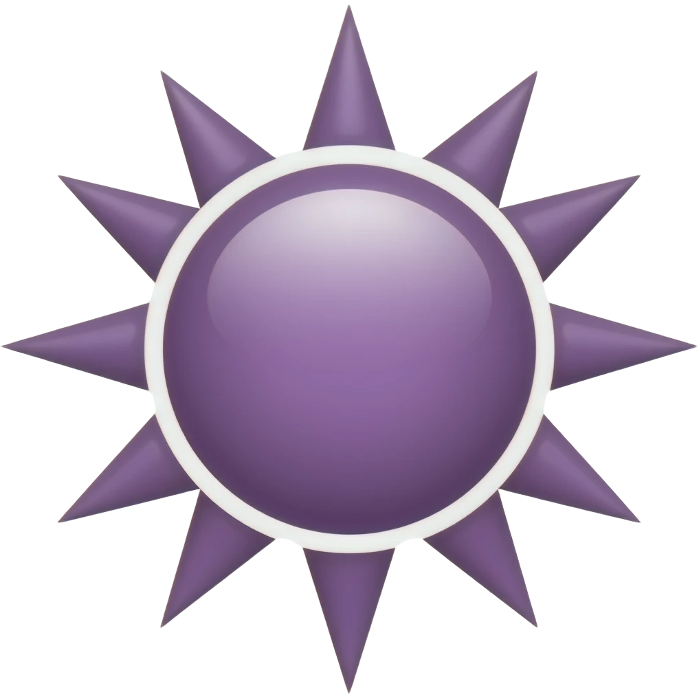 خورشید بنفش emoji