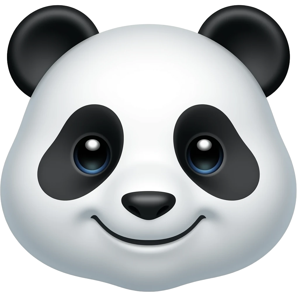 panda face emoji