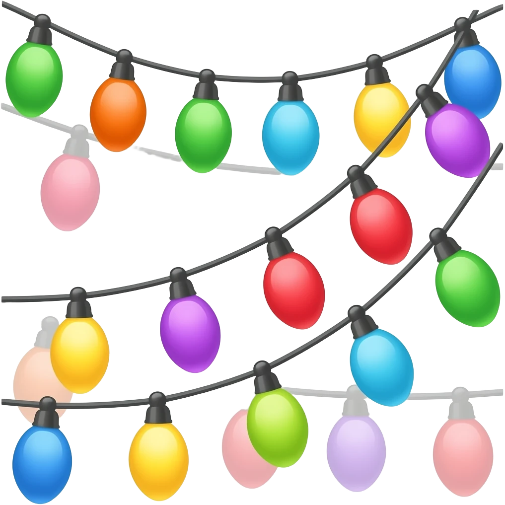 Colorful Festival Lights emoji