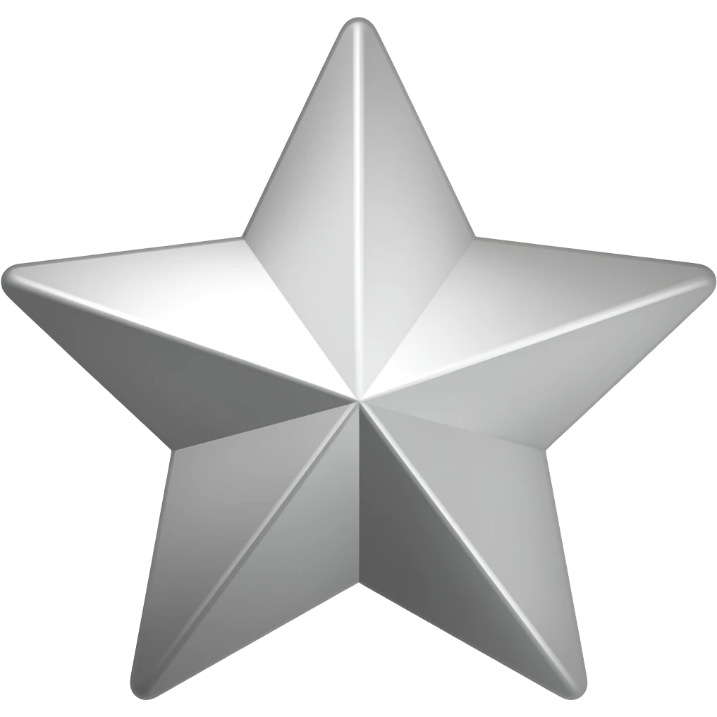 Estrela prata emoji