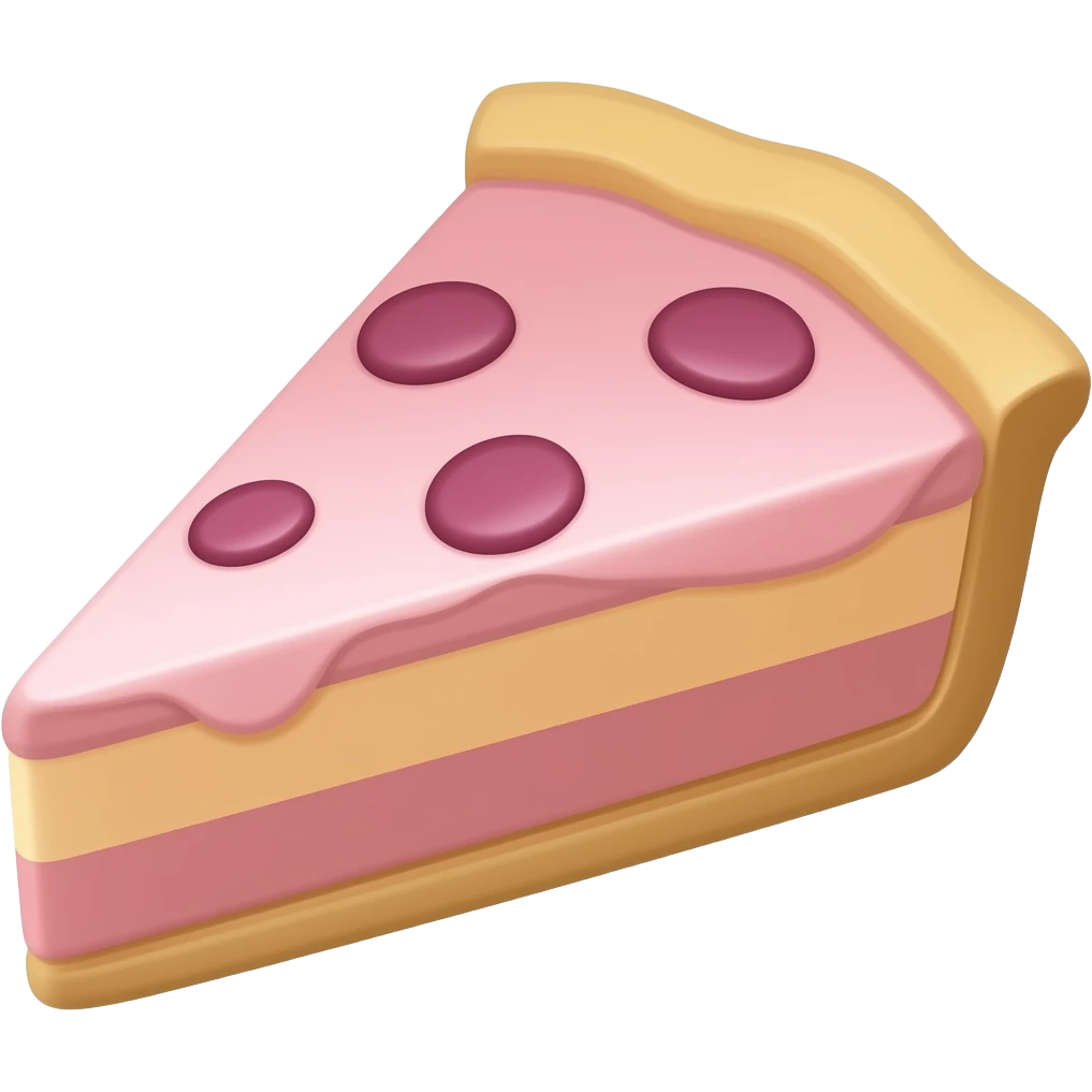 Pink pie emoji