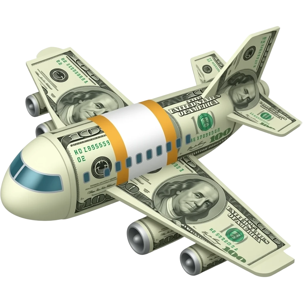 money airplane emoji