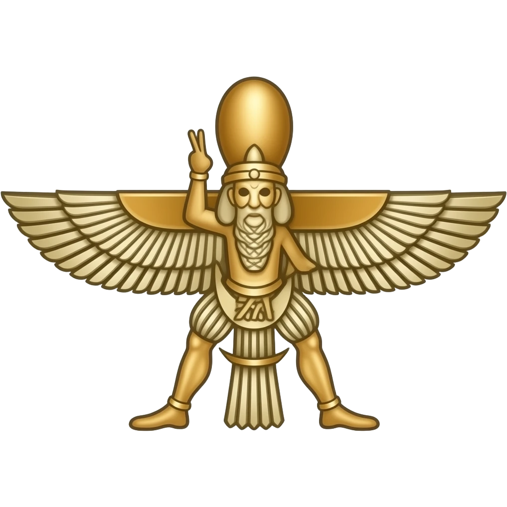 نماد فروهر زرتشتی emoji