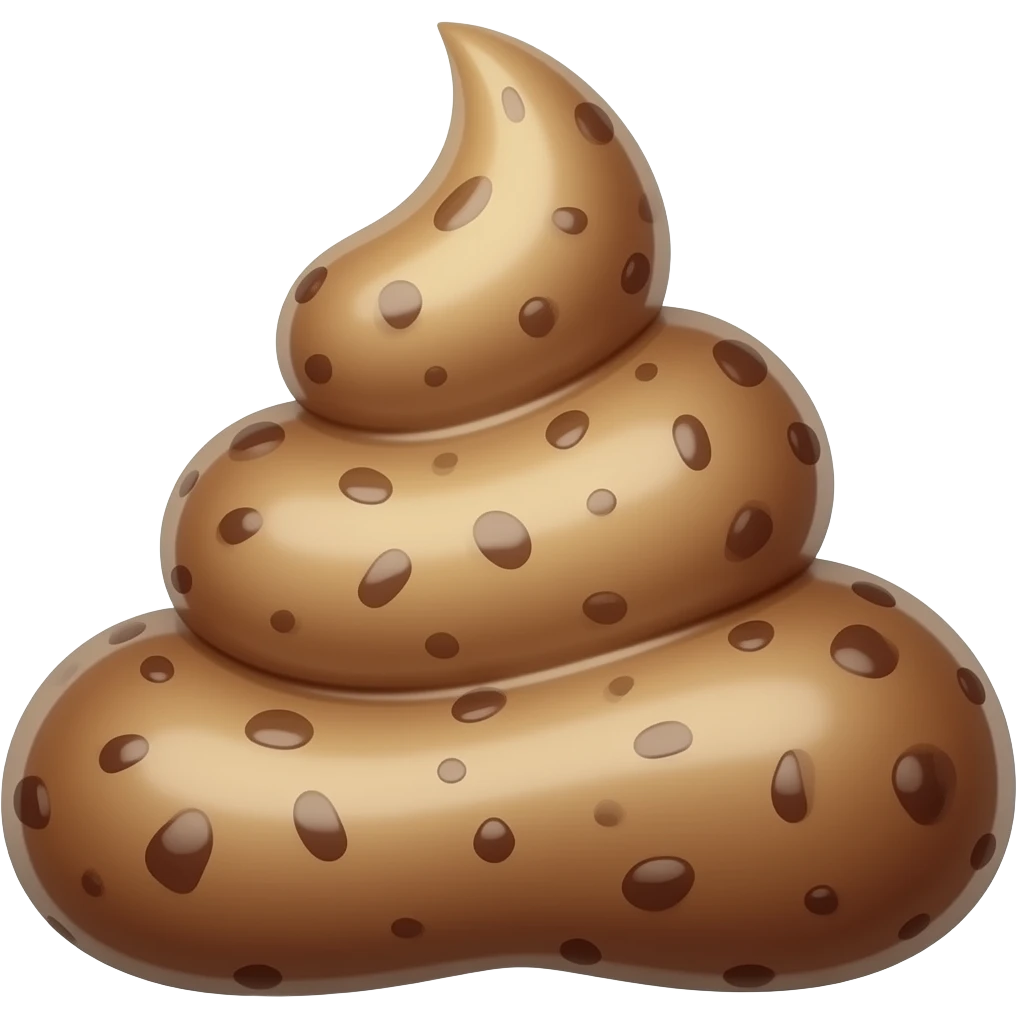 ice cream in the form of shit emoji