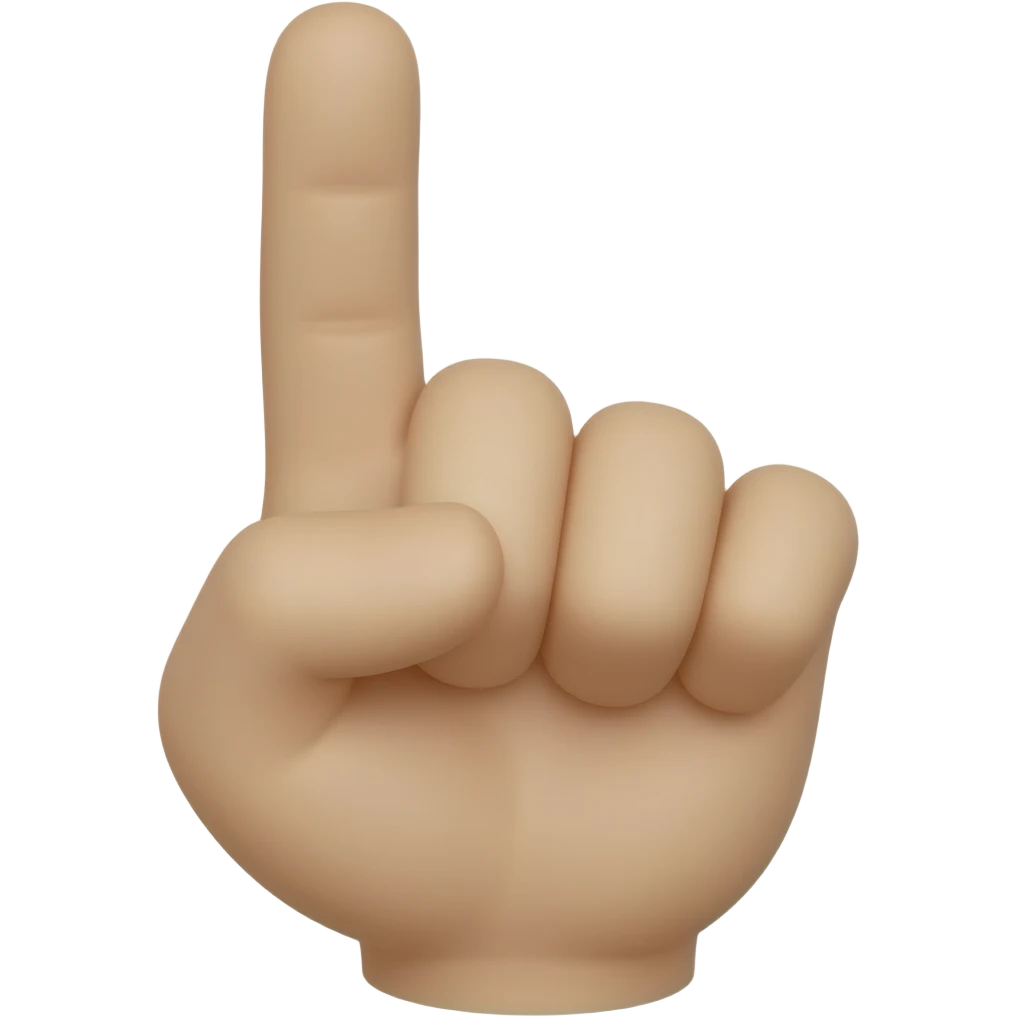 doigt levé emoji