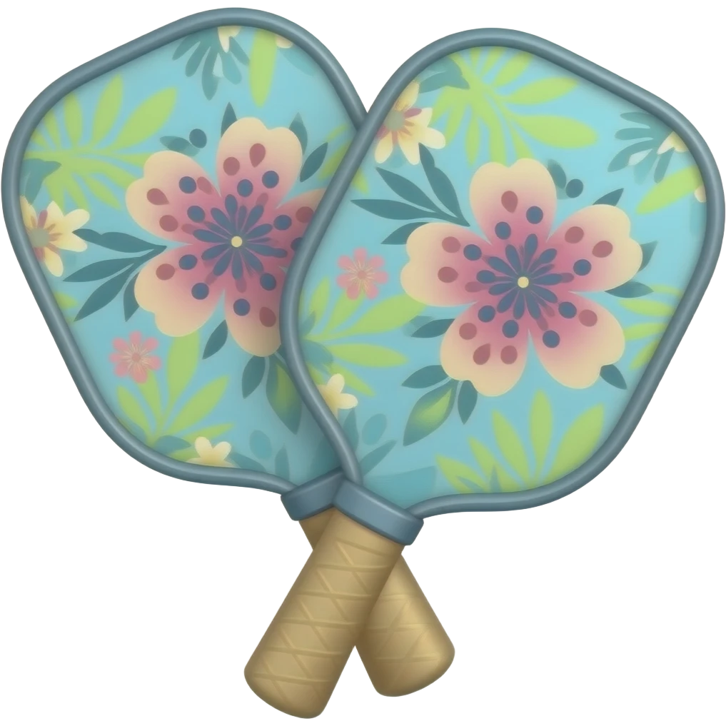 Cute summery pickle ball rackets for teens emoji