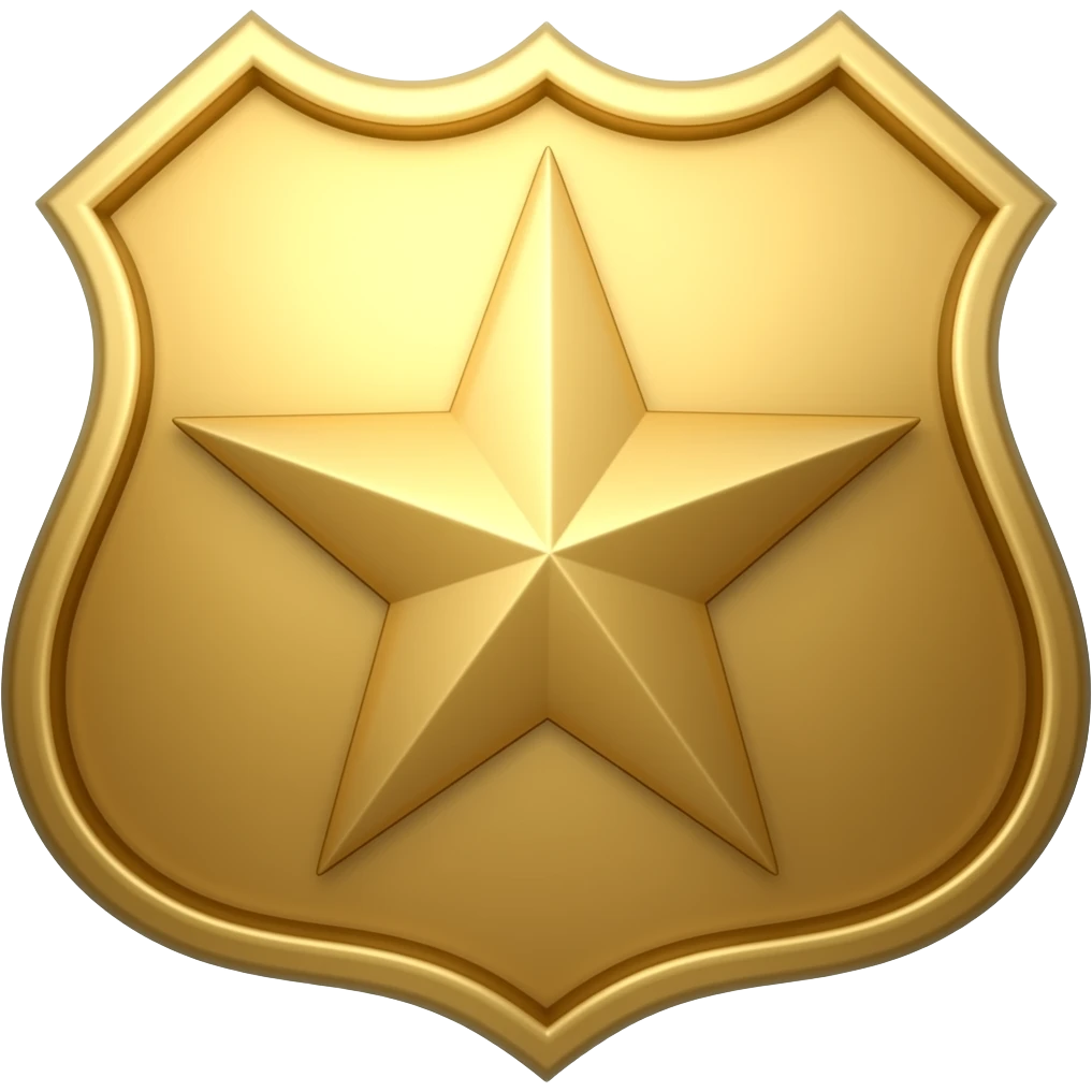 Detective badge emoji