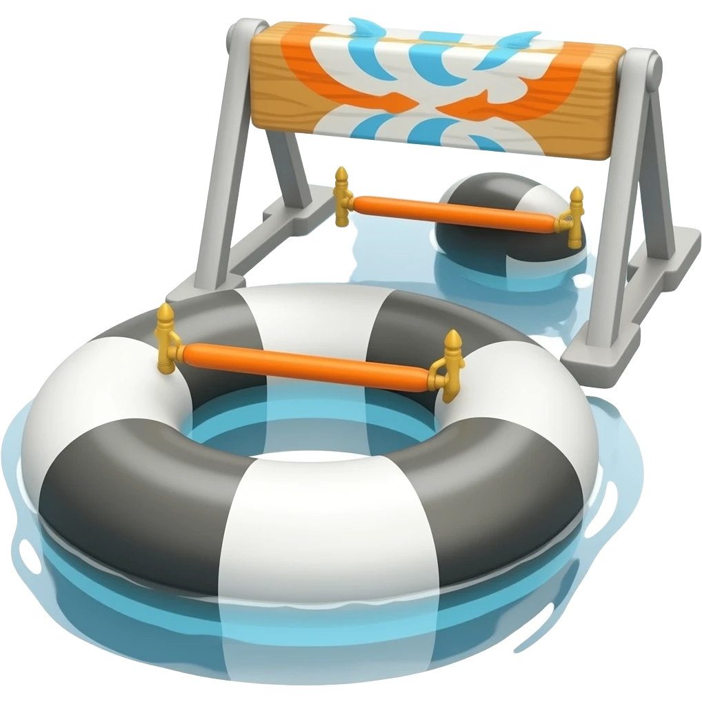 floatie obstacle course emoji
