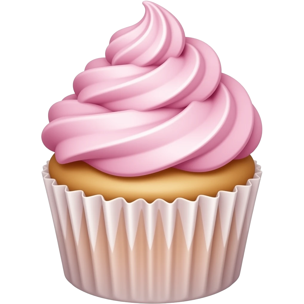 Cupcake with pink icing emoji
