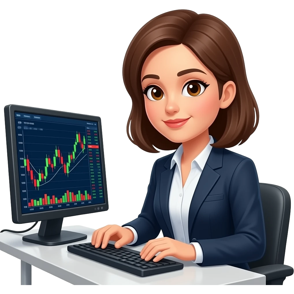 female trader emoji