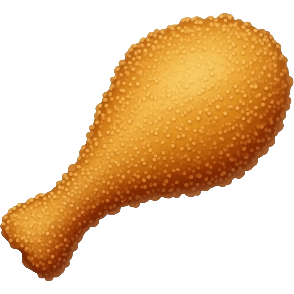 fried chicken leg emoji